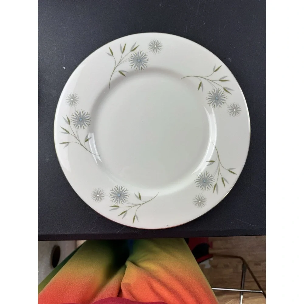 Haviland USA Laserre‎ Dinner Plates Floral Gold Trim Set of 3